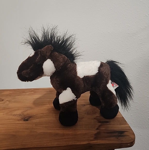 Webkinz 9 inch brown and white pinto horse without code - Picture 3 of 6